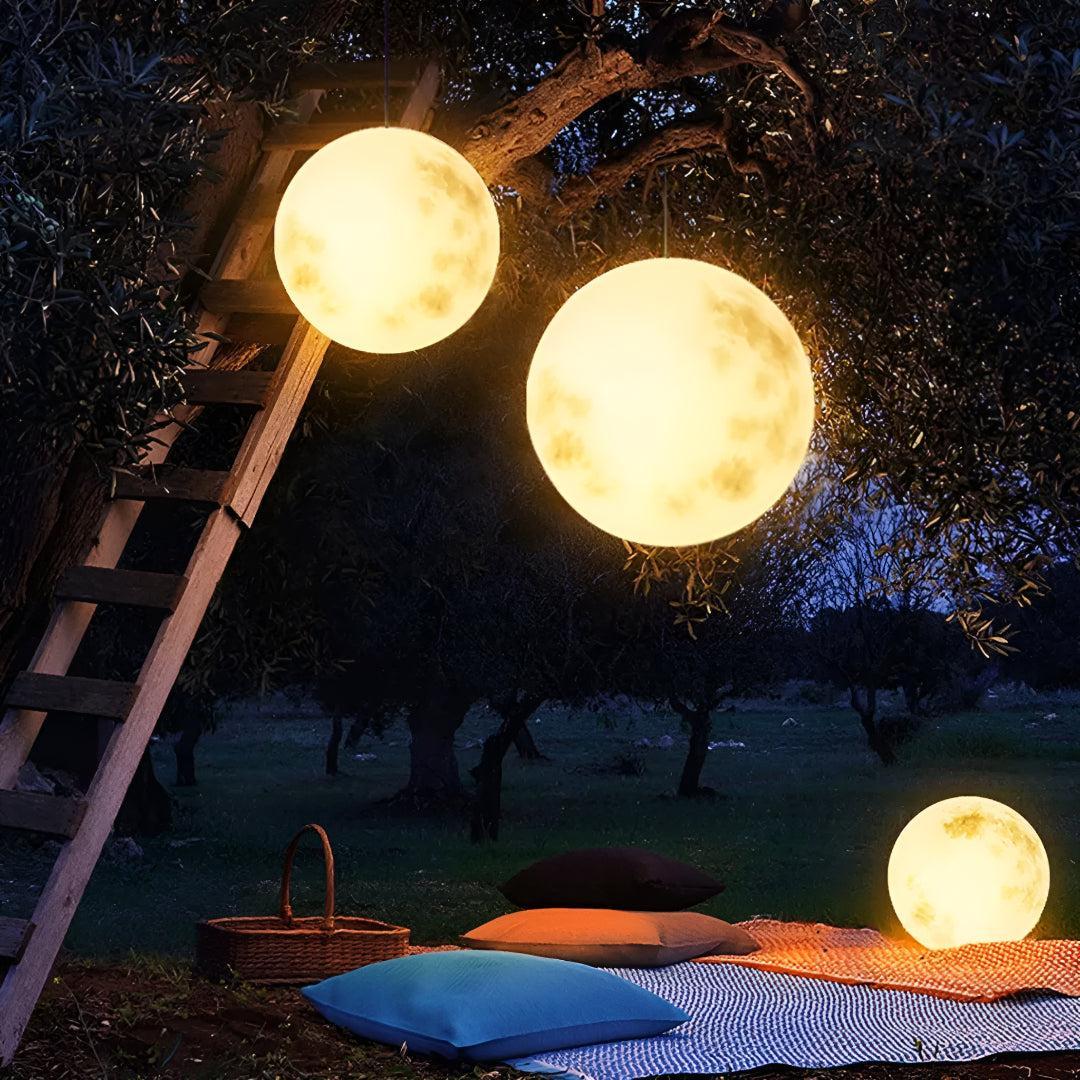 Outdoor Garden Light Moon Lamp With USB Rechargeable LED
