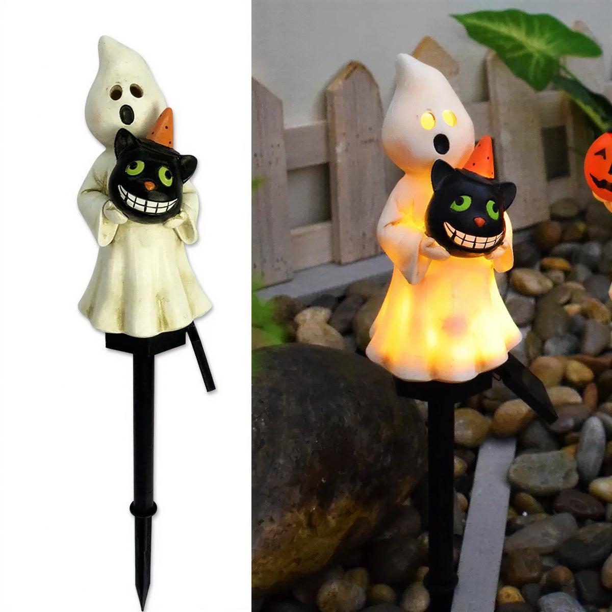 Outdoor Halloween Pumpkin Decorations Solar Pathway Lights