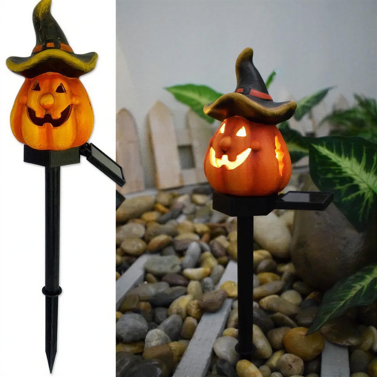 Outdoor Halloween Pumpkin Decorations Solar Pathway Lights