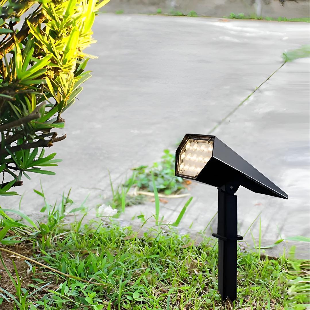 Outdoor Solar Landscape Light with Adjustable LED Spotlights