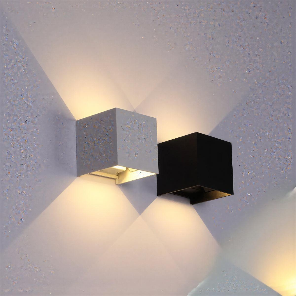 Outdoor Square Wall Light With Modern Sconce Fixture Style