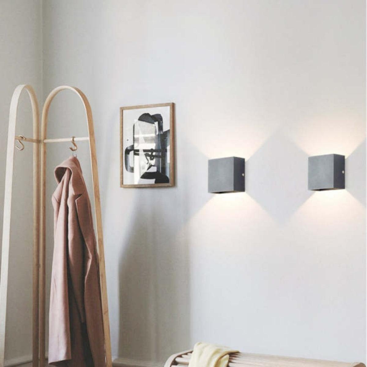 Outdoor Square Wall Light With Modern Sconce Fixture Style