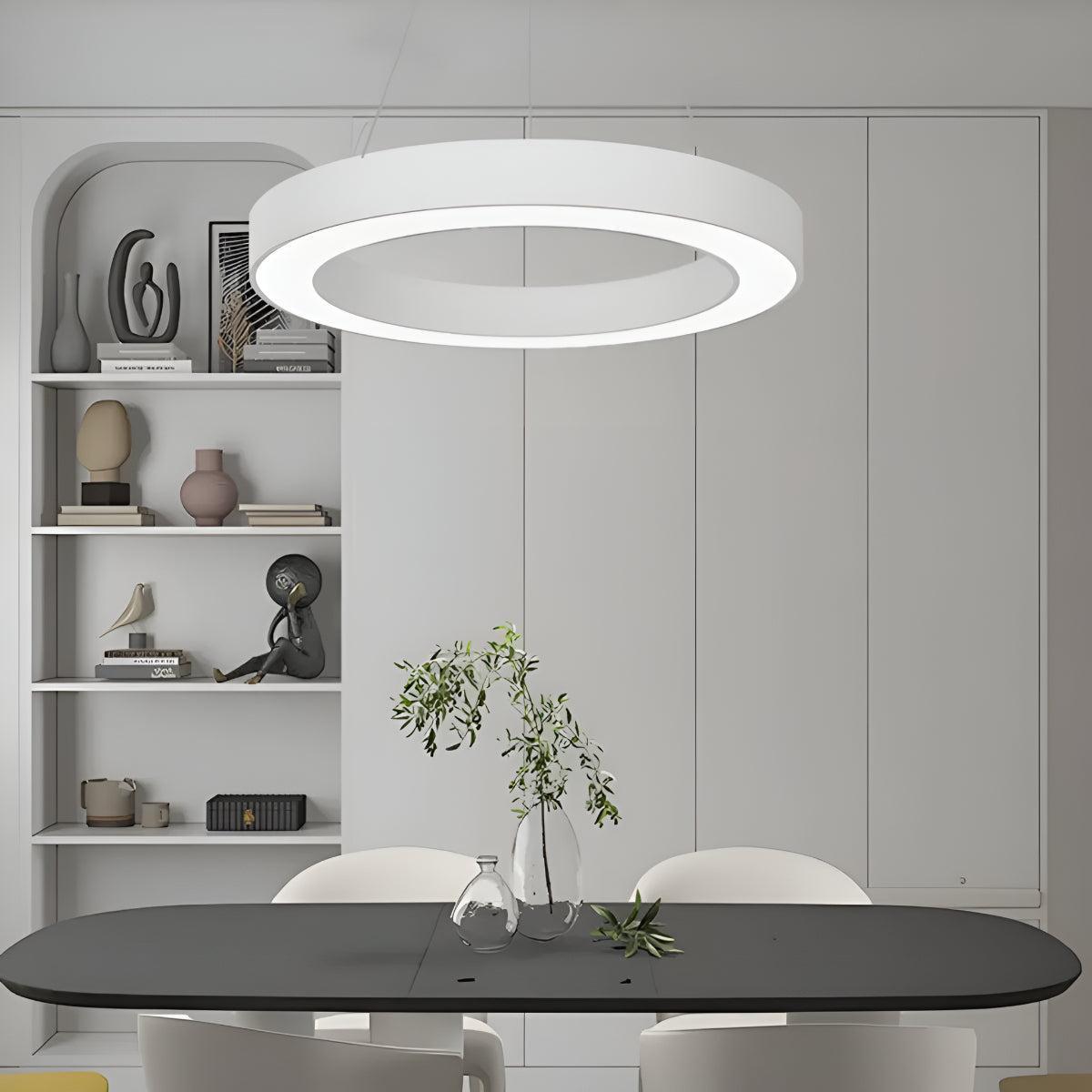 Pendant Light With Round Ring For Office Ceiling