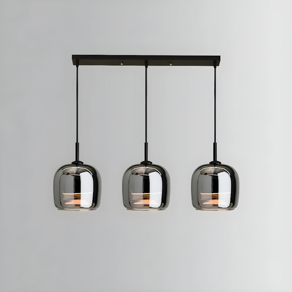 Pendant Light for Kitchen Island With Modern Artistic Black Shade