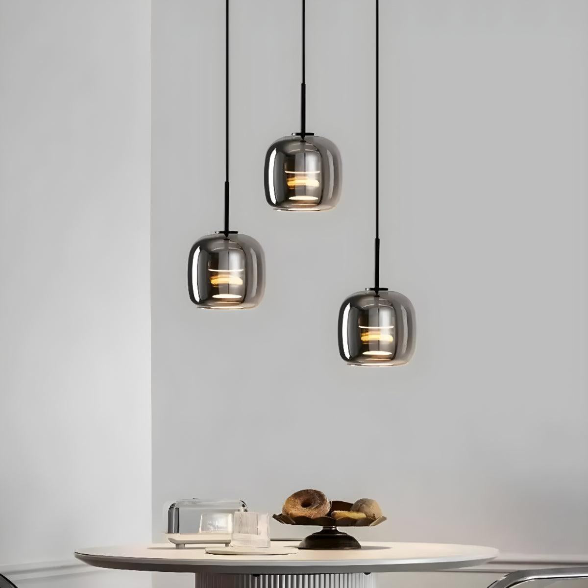 Pendant Light for Kitchen Island With Modern Artistic Black Shade
