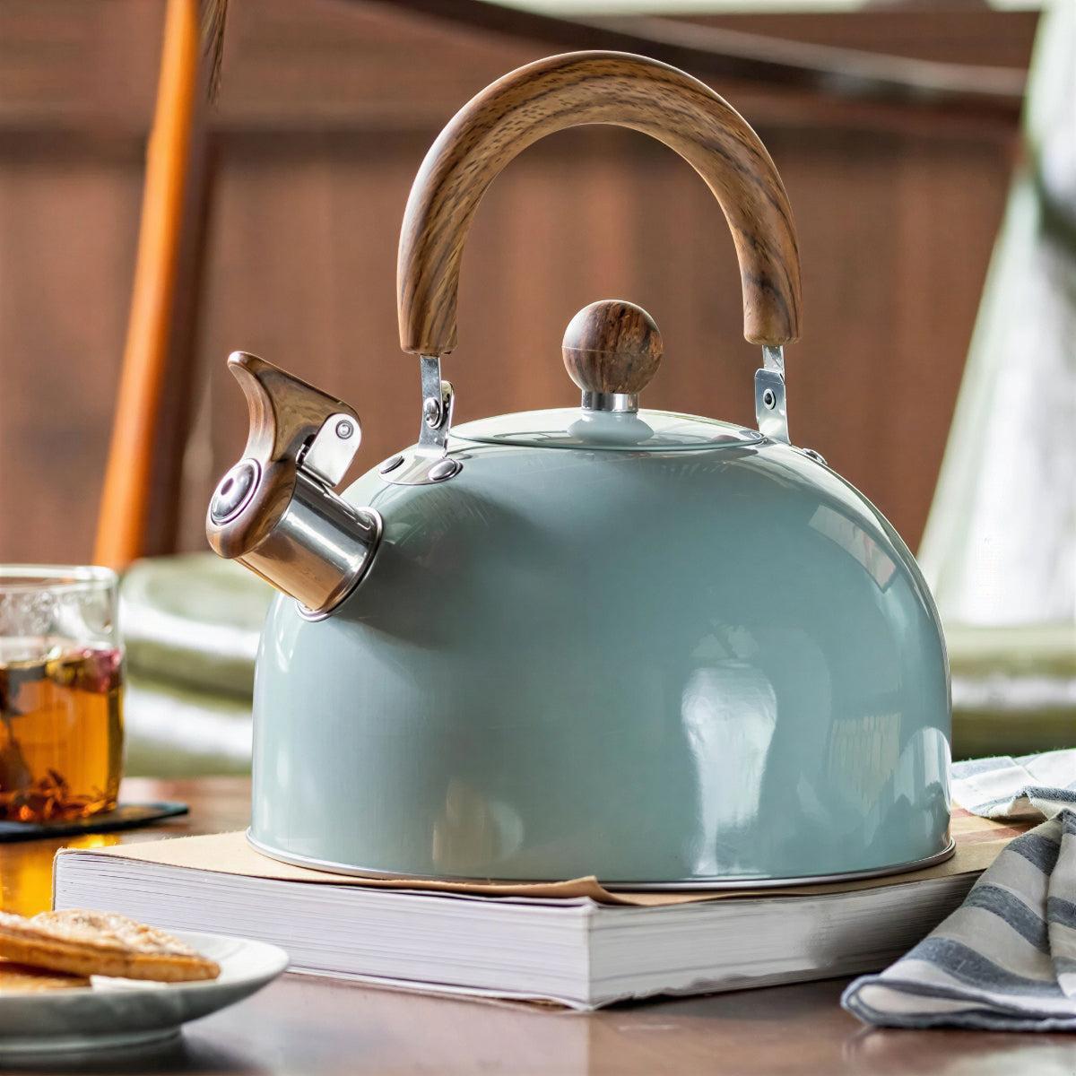 Stovetop Whistling Tea Kettle For Gas And Induction Use