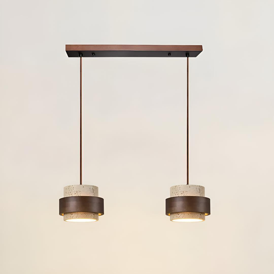 Travertine Pendant Lighting For Kitchen Island And Dining Area