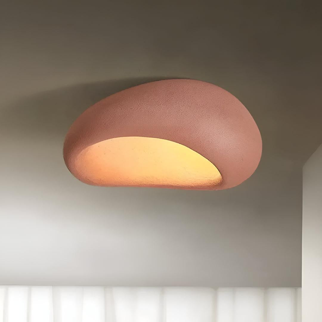 Wabi Sabi Flush Mount Ceiling Light for Modern Minimalist Spaces